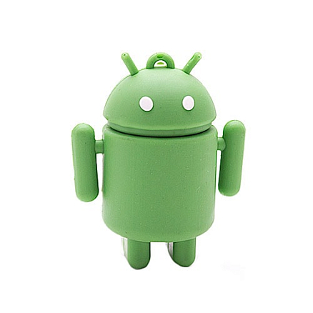 Корпус для USB флэшки силиконовый Matryoshka Drive - Android зеленый RQ-165