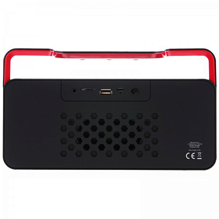 Портативная колонка Forever BS-600 с USB и поддержкой microSD карт черно-красная
