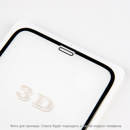 Защитное стекло для iPhone XR, 11 на весь экран противоударное Mocoll Black Diamond 3D черное