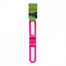 Велосипедный держатель для крепления аксессуаров силиконовый универсальный розовый