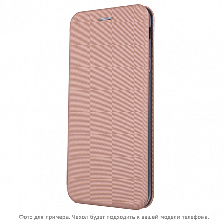 Чехол для Samsung Galaxy A70 кожаный - книжка GreenGo Smart Viva розовое золото