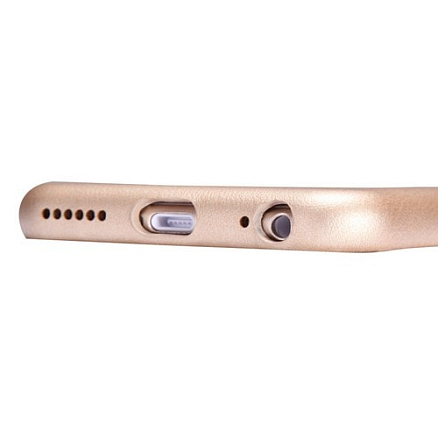 Чехол для iPhone 6 Plus, 6S Plus кожаный - задняя крышка NillKin Victoria золотистый
