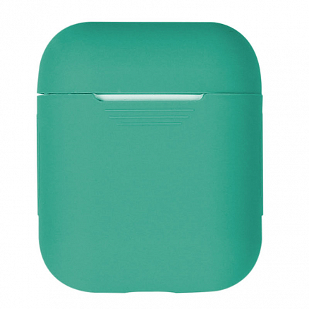 Чехол для наушников AirPods силиконовый сине-зеленый