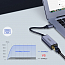 Переходник USB 3.0 - Ethernet длина 10 см Ugreen CM209 серый