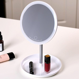 Зеркало для макияжа с подсветкой настольное Remax Charming RT-L04 белое