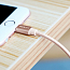 Кабель USB - Lightning для зарядки iPhone 1,8 м 2.4А MFi Rock Round II розовое золото