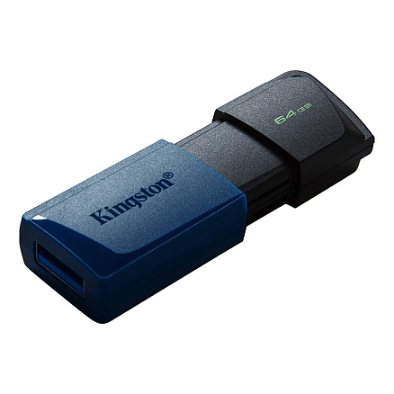 Флешка Kingston DataTraveler Exodia M 64GB USB 3.2 Gen 1 черно-синяя