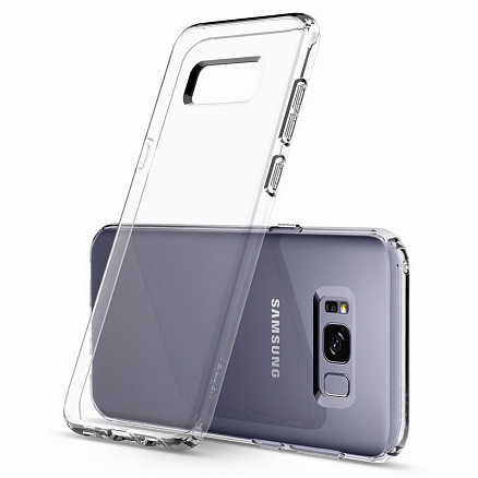 Чехол для Samsung Galaxy S8+ G955F гелевый ультратонкий Spigen SGP Liquid Crystal прозрачный