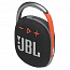 Портативная колонка JBL Clip 4 с защитой от воды черно-оранжевая