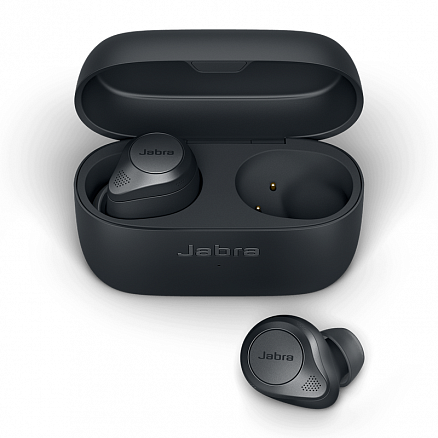 Наушники TWS беспроводные Bluetooth Jabra Elite 85t вакуумные с микрофоном и активным шумоподавлением титановый серые