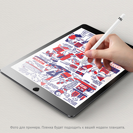 Пленка защитная на экран для iPad Air 2020, 2022 для рисования Usams Paper-Like матовая