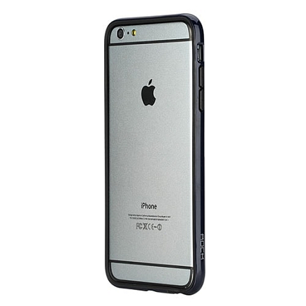 Чехол для iPhone 6 Plus, 6S Plus бампер пластиковый Rock Duplex Slim Guard темно-синий
