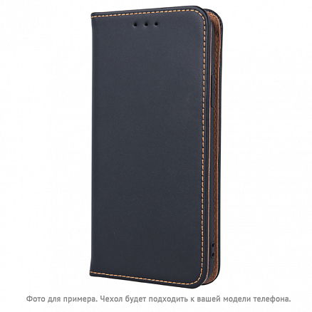 Чехол для Samsung Galaxy S10 Lite G770 из натуральной кожи - книжка GreenGo Smart Pro черный