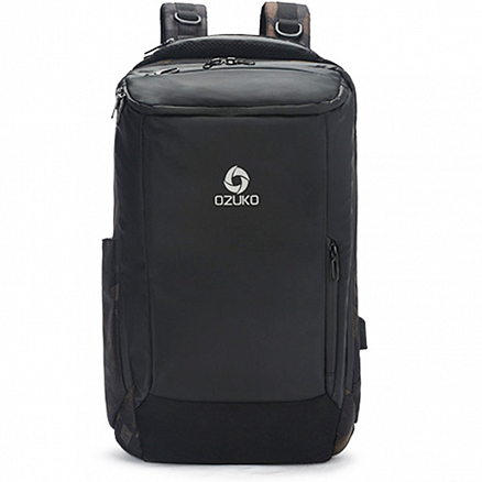 Рюкзак Ozuko 9060L для путешествий с отделением для ноутбука до 17 дюймов и USB портом камуфляж