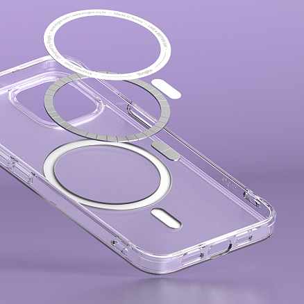 Чехол для iPhone 13 mini гибридный Ringke Fusion Magnetic MagSafe прозрачный матовый