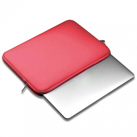 Чехол для ноутбука до 13 дюймов универсальный неопреновый на молнии GreenGo NPR2 красный