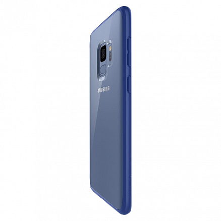 Чехол для Samsung Galaxy S9 гибридный Spigen SGP Ultra Hybrid прозрачно-синий