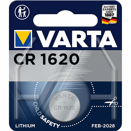 Батарейка CR1620 литиевая Varta 1шт.