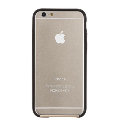 Чехол для iPhone 6, 6S Бампер гибридный Case-mate (США) Tough Frame золотисто-черный