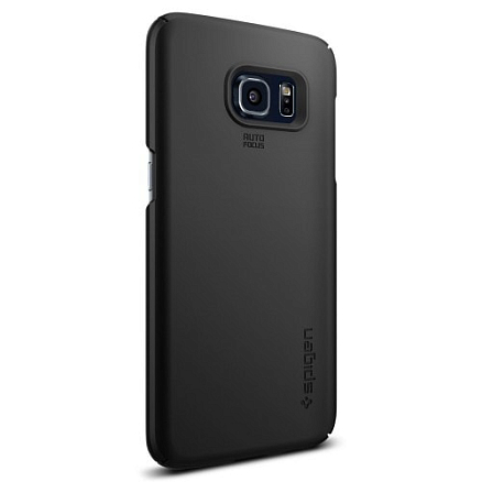 Чехол для Samsung Galaxy S7 Edge пластиковый тонкий Spigen SGP Thin Fit черный