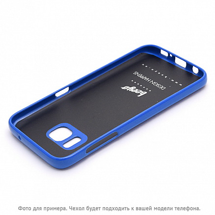 Чехол для Samsung Galaxy S7 гелевый Beeyo Spark синий