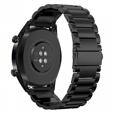 Ремешок-браслет для Huawei Watch GT, GT 2 46 мм металлический Nova Metal черный