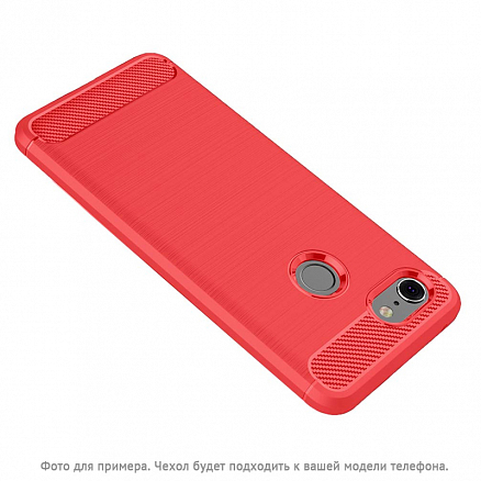 Чехол для Xiaomi Pocophone F1 гелевый GreenGo Simple красный