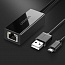 Адаптер MicroUSB - Ethernet RJ45 для Chromecast и TV Stick Ugreen 30985 с питанием USB