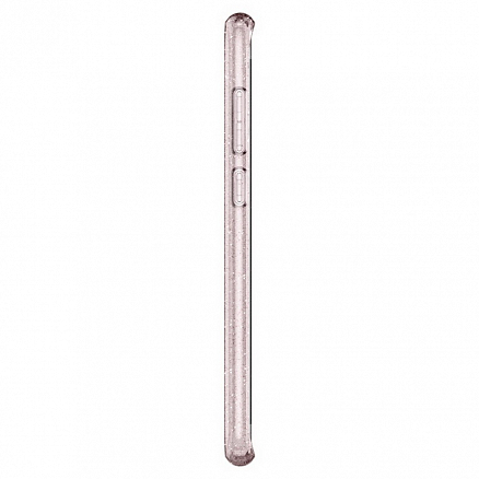 Чехол для Samsung Galaxy S8+ G955F гелевый с блестками Spigen SGP Liquid Crystal Glitter прозрачный розовый