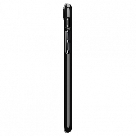 Чехол для iPhone 7, 8 пластиковый тонкий Spigen SGP Thin Fit QNMP черный глянцевый