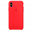 Чехол для iPhone X, XS силиконовый оригинальный Apple MQT52ZM красный