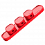 Органайзер кабелей на липучке с магнитными держателями Baseus Peas красный