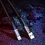 Кабель USB - Lightning для зарядки iPhone 1 м 2.4А плетеный Baseus Halo черный