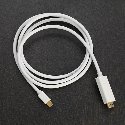 Кабель Mini DisplayPort - HDMI (папа - папа) длина 1,5 м 4Kx2K 60Hz версия 1.2 Ugreen MD101 белый