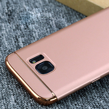 Чехол для Samsung Galaxy S7 пластиковый iPaky Plating розовое-золото