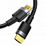 Кабель HDMI - HDMI (папа - папа) длина 2 м версия 2.0 4K 60Hz Baseus Cafule черный
