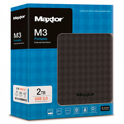 Внешний жесткий диск Seagate Maxtor M3 Portable USB 3.0 2TB Black