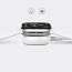 Беспроводная зарядка для Apple Watch магнитная MFi Ugreen CD177 с Type-C кабелем белая