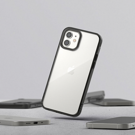 Чехол для iPhone 12 Mini гибридный Ringke Fusion прозрачно-черный