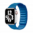 Ремешок-браслет для Apple Watch 42 и 44 мм кожаный Nova Leather Loop синий