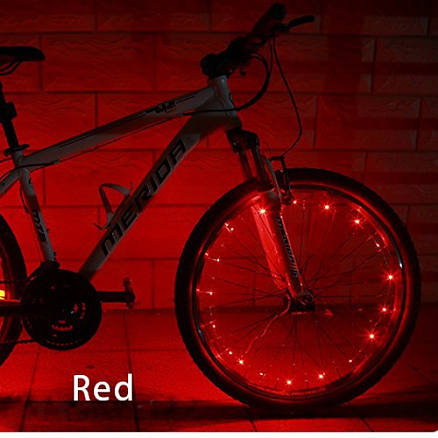 Подсветка для колес велосипеда светодиодная A01 красная