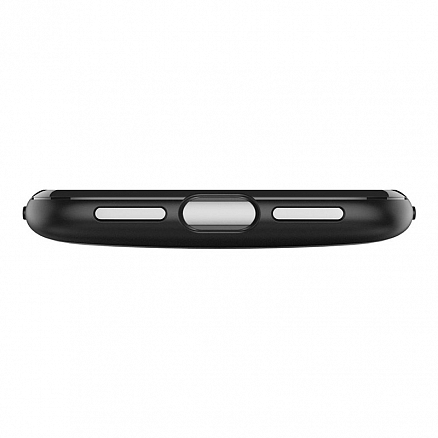 Чехол для iPhone X, XS гибридный Spigen SGP Classic One черно-серебристый