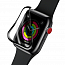Защитное стекло для Apple Watch 42 мм на весь экран противоударное Baseus 0,2 мм черное