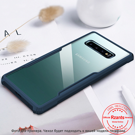 Чехол для Huawei Y7 2019 гибридный Rzants Beetle синий
