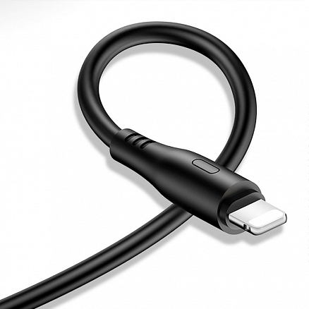 Кабель USB - Lightning для зарядки iPhone 1 м 2А Usams U18 черный
