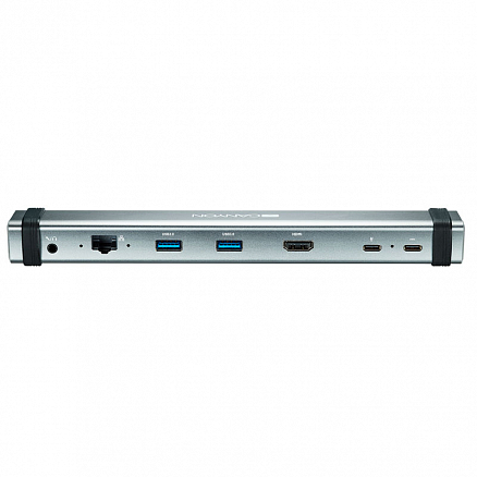 Хаб (разветвитель) Type-C - HDMI 4K, 2 х USB 3.0, Ethernet, 3,5 мм, 2 х Type-C PD 60W Canyon DS-6