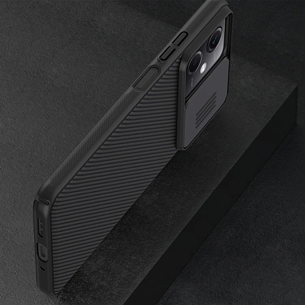 Чехол для Xiaomi Redmi Note 12 5G, Poco X5 5G гибридный Nillkin CamShield черный