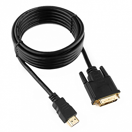 Кабель DVI-D - HDMI (папа - папа) длина 3 м Cablexpert черный