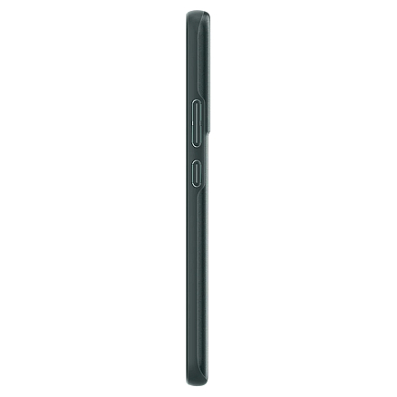 Чехол для Samsung Galaxy S22+ пластиковый тонкий Spigen Thin Fit темно-зеленый