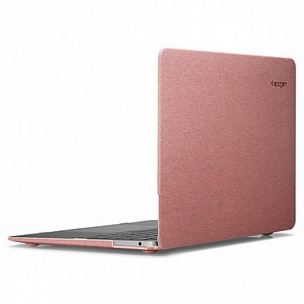 Чехол для Apple MacBook Air 13 (2018-2019) A1932, (2020) А2179 пластиковый Spigen SGP Thin Fit розовый